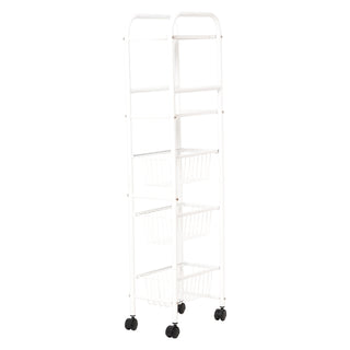 Multipurpose Metal Storage Rack Trolley