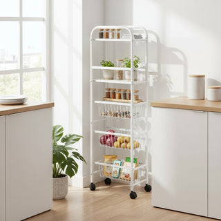 Multipurpose Metal Storage Rack Trolley