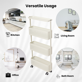 5 Tier Slim Metal Storage Rack