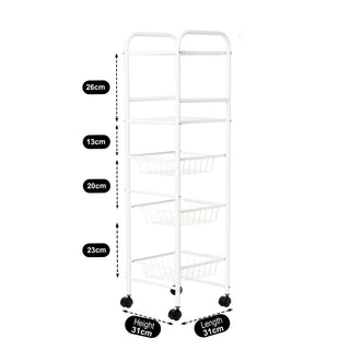 Metal Multipurpose Storage Trolley