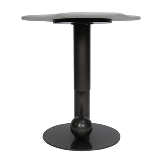 Frisco Side Table With Marble Top And Iron Base