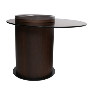 Alaska Center Table With Marble + Glass Top And Iron + Metal Base With Storage