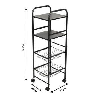 Metal Multipurpose Storage Trolley
