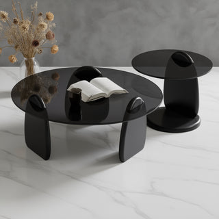 DANKOV Centre Table With Glass Top.