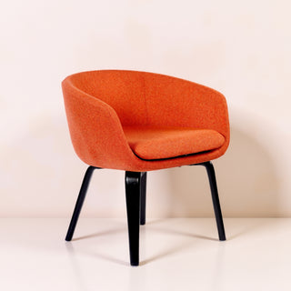 Emilia Modern Lounge Chair - Orange