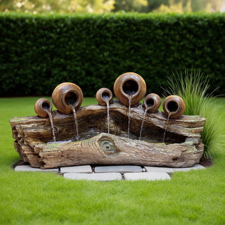 6 Pots Waterfall for Indoor and Outdoor Decor