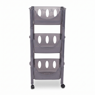 3-Tier Transparent Kitchen Storage Rack Organizer
