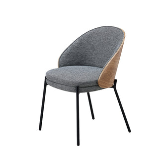 Hanoi Modern Fabric Dining Chair - Grey