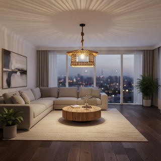 Heliora Woven Square  Pendant Light