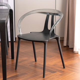 Oslo Molded Plastic Armless Chair - Black