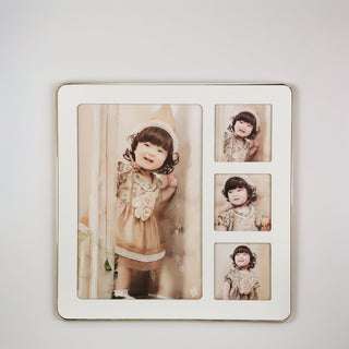 Urbancart® Wall Mounted Collage Picture Holder/Photo Display for Home Office (60 * 60 cm)(White)
