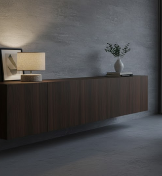 Velora Wood &  Linen Table Lamp