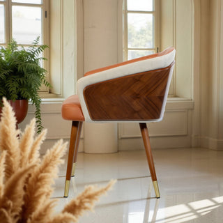 Zurich Wood Finish Dining Chair - Tan