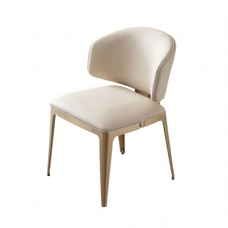 Kara Dining Chair with Pu Leather & SS legs.