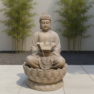 Big Lotus Buddha Indoor Outdoor Water Fountain