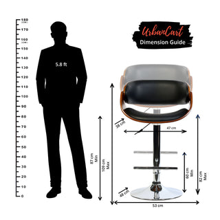Thor High Chair Leather Seat With Backrest.