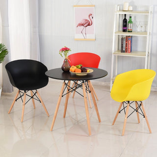 Modern Curved back café Chair - Black Chair urbancart.in