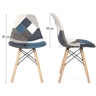 Eames Replica Patchwork Chair - Multicolor Chair urbancart.in